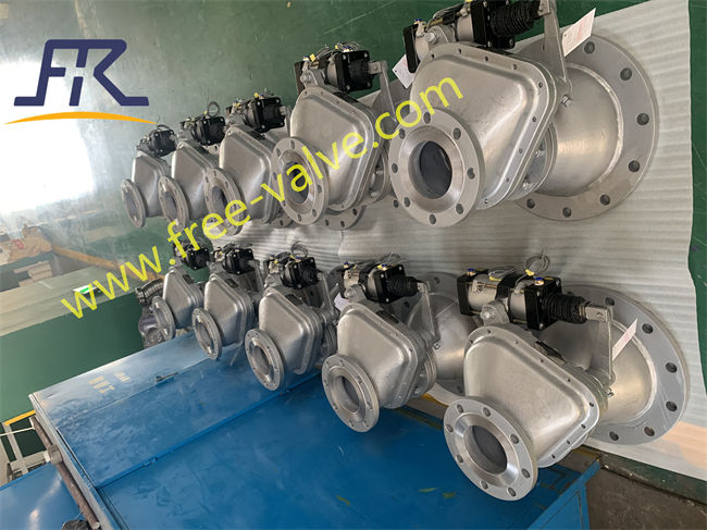 Pneumatic Ceramic Rotary Gate Valve With Spool