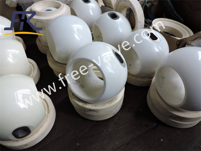 Stainless steel Flange Type full Lined Ceramic Ball Valve for chemical industry FRQ641TC