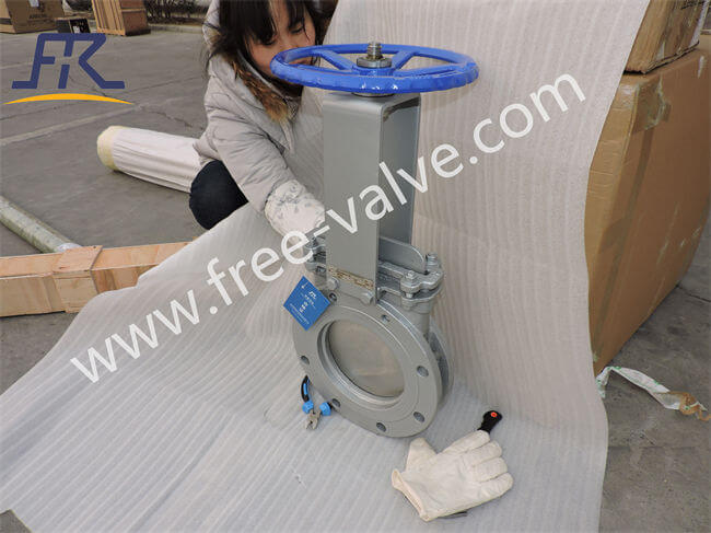 Wafer Lug Type Flange Connection Slide Knife Gate Valve