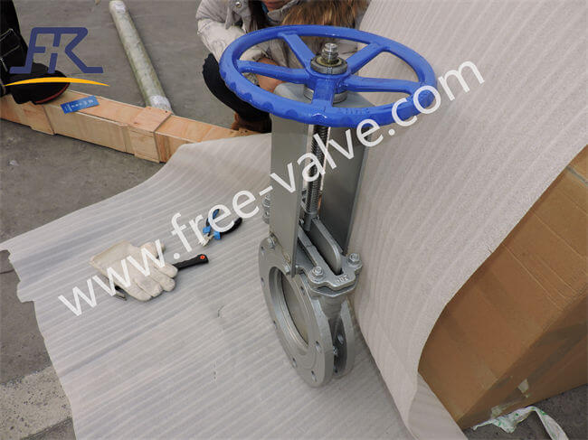 Wafer Lug Type Flange Connection Slide Knife Gate Valve