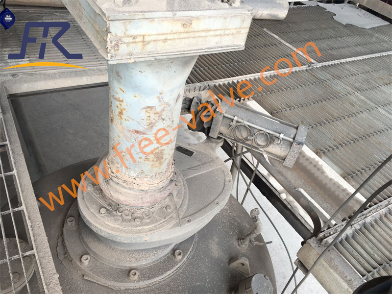 Ceramic lined rotating gate valves are installed at pneumatic conveying system for coal power plant