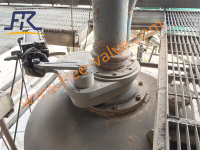 Ceramic lined rotating gate valves are installed at pneumatic conveying system for coal power plant