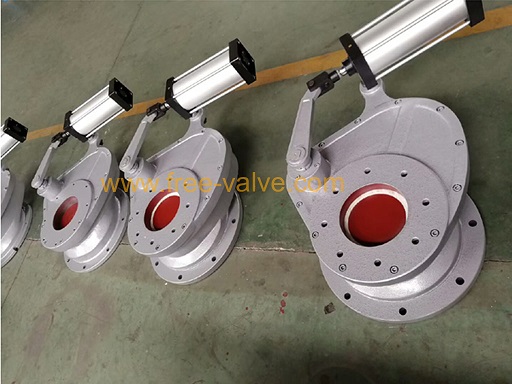 Opening and closing test for pneumatic ceramic rotary gate valve