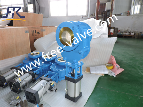 3 Inch Class 150 Type Pneumatic Ceramic Double Disc Gate Valve