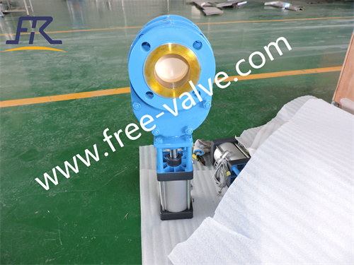 3 Inch Class 150 Type Pneumatic Ceramic Double Disc Gate Valve