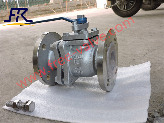 FRQ41F46 Fluorine Lining Ball Valve with manual operation