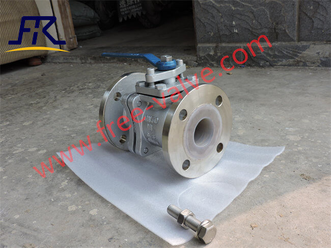 FRQ41F46 Fluorine lined PTFE ball valve