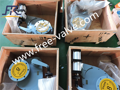 DN350*DN200 Pneumatic Ceramic Rotary Disc Gate Valve