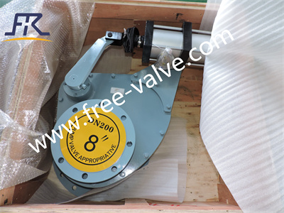 DN350*DN200 Pneumatic Ceramic Rotary Disc Gate Valve