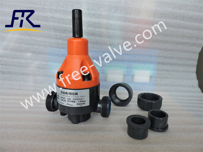 Dosing Metering Pump Pipe PVC UPVC Stable Back Pressure Valve