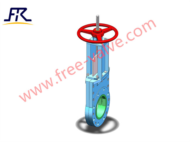 China supplier FRZ73PU Full urethane rubber lined  knife gate valve for high abrasive slurry manufacture