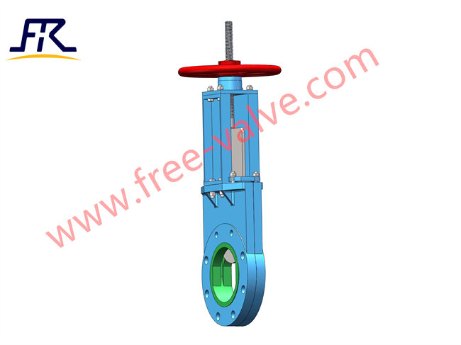 China supplier FRZ73PU Split body PU lined wear resistant knife gate valve for Mining slurry