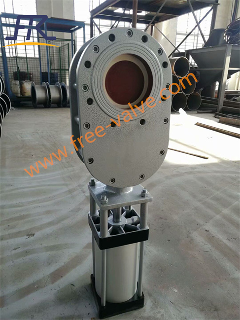 Pneumatic Ceramic Double Gate Valve