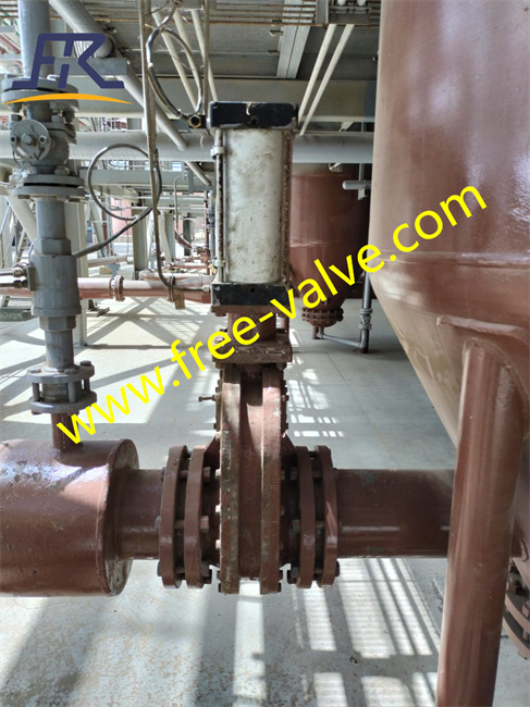 Pneumatic ceramic lined double disc gate valves are welcomed by coal power plant end user