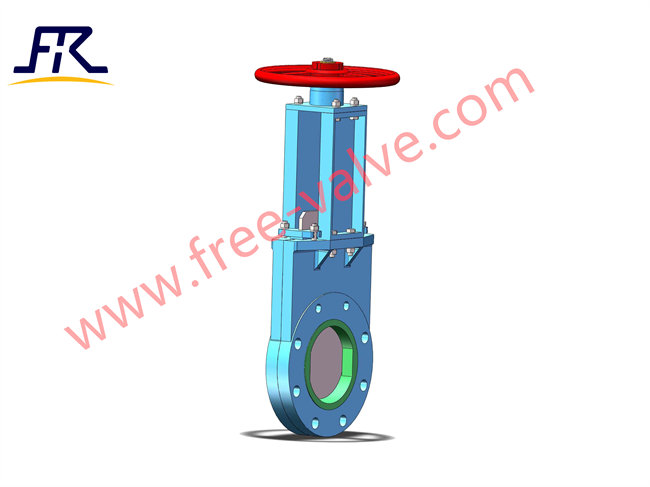China supplier FRZ73PU Polyurethane PU Seated Bi Directional Knife Gate Valve for mining slurry