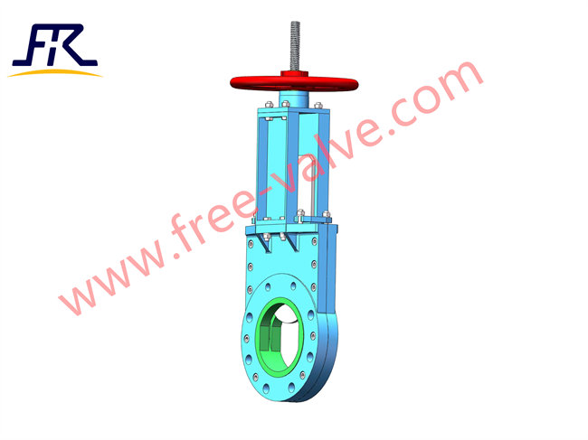 China supplier FRZ73PU Polyurethane PU Seated Bi Directional Knife Gate Valve for mining slurry