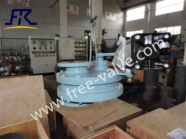 FRXZ644TC Pneumatic Anti wear Ceramic Lined Rotary Double Disc Discharge Ash Gate Valve