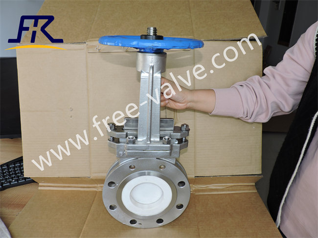 FRZ73TC Manual Lug Type Ceramic Discharge Wear-Resistant Knife Gate Valve