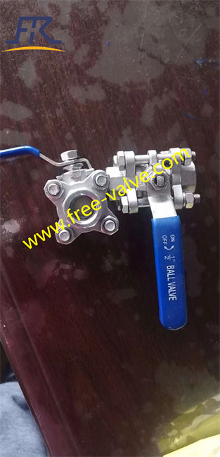 Thread end stainless steel ceramic lined ball valve