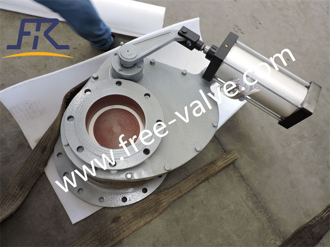 Packing process of pneumatic ceramic lined rotary gate valve