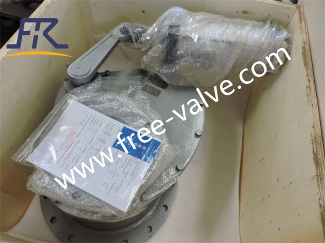 Packing process of pneumatic ceramic lined rotary gate valve