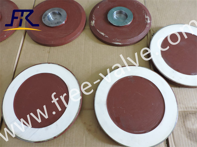 ceramic gate valve component ceramic lined gate valve disc