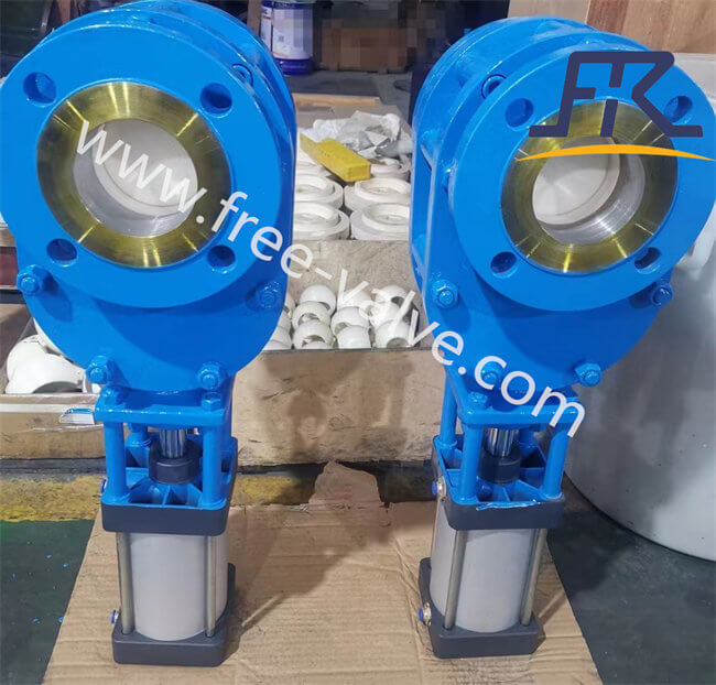 ceramic double disc gate valve DN100