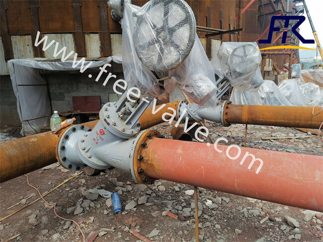 Electric Aluminum slurry globe valve application