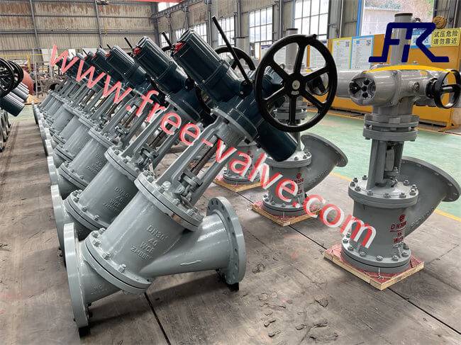 Electric operating Flange end Y Type Slurry Valve 01