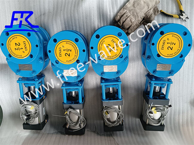 FRZ644TC Pneumatic Parallel Sliding type Ceramic Lined Twin Disc Discharg Gate Valve