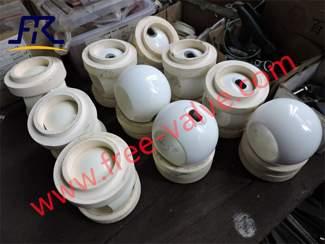 Zirconia ceramic ball valve with ceramic seat