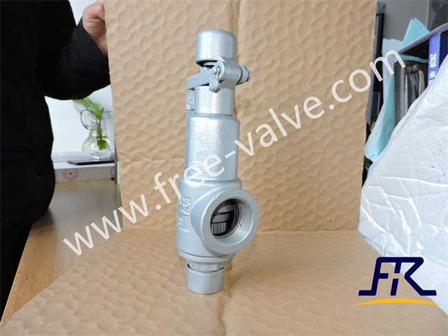 A28H spring full bore external thread type with lever safety valve