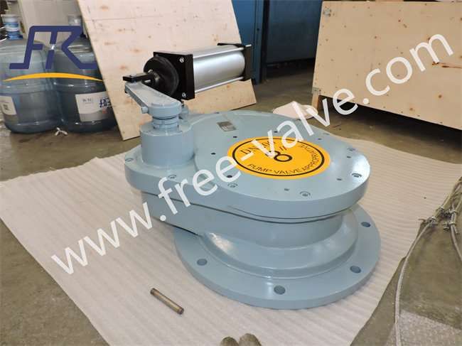 FRZ643TC Pneumatic operating Ceramic lined Rotating One or Two Disc gate Valve