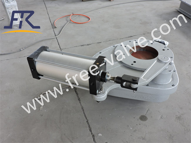 FRZ643TC Pneumatic Ceramic Swing disc Discharge feeding Gate Valve on sale