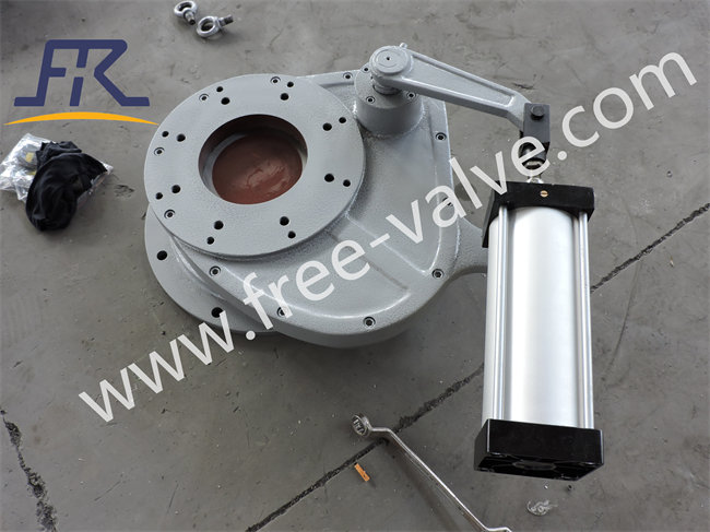 FRZ643TC Pneumatic Ceramic Swing disc Discharge feeding Gate Valve on sale