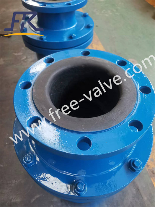 Flange end rubber fully lined swing check valve