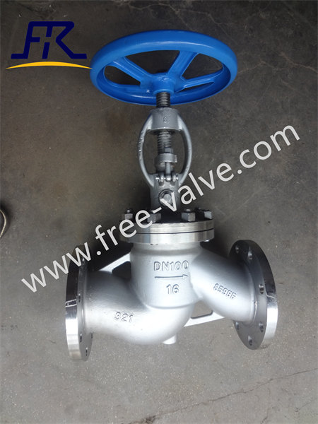 NKJ41H Power Plant Steam Turbine Flange Vacuum isolation Globe Valve