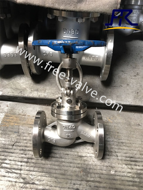 Stainless steel Flanged Vacuum Isolation Globe Valve 