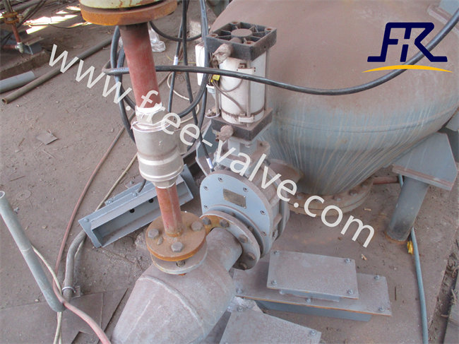 Explosion-proof tungsten carbide Pneumatic double gate valve FRZ644Y