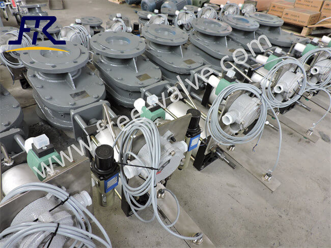 FRZ644Y Explosion-proof tungsten carbide pneumatic double gate valve