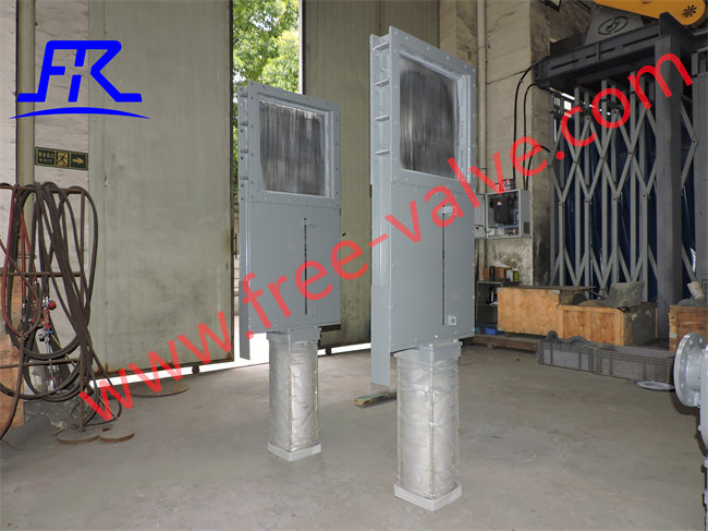 pneumatic Square slide knife gate valve for fly ash