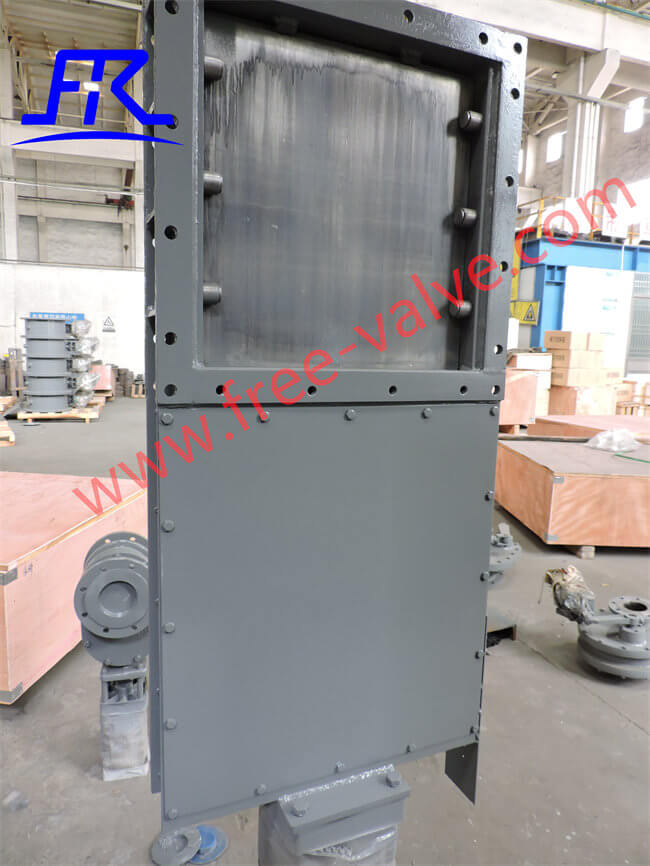 pneumatic Square slide knife gate valve for fly ash