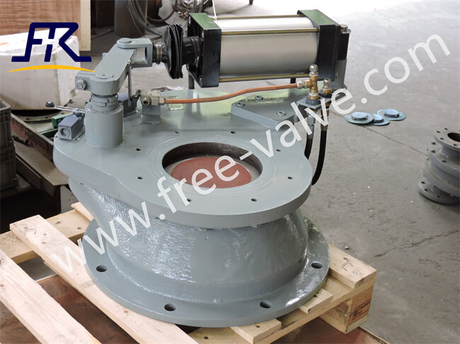 Pneumatic Tungsten carbide seat Swing disc Discharge Gate Valve FRZ643Y