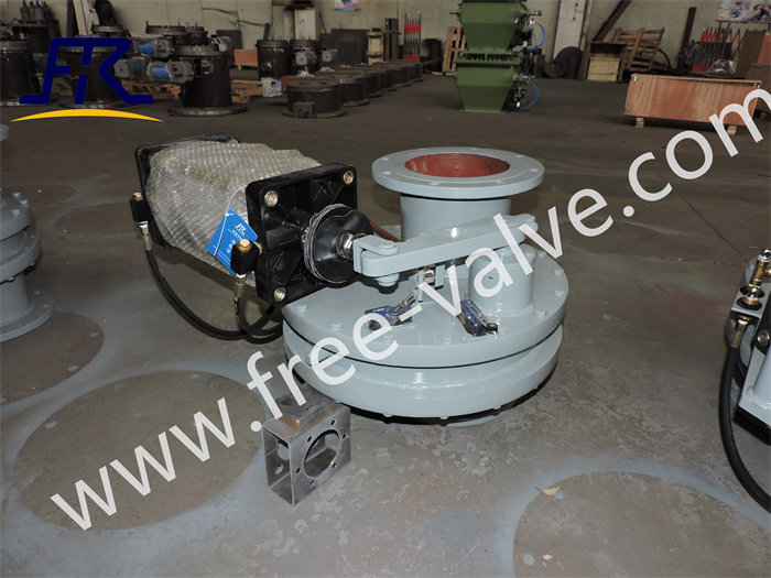 FRXZ644Y tungsten carbide sealing  pneumatic swing double disc gate valve