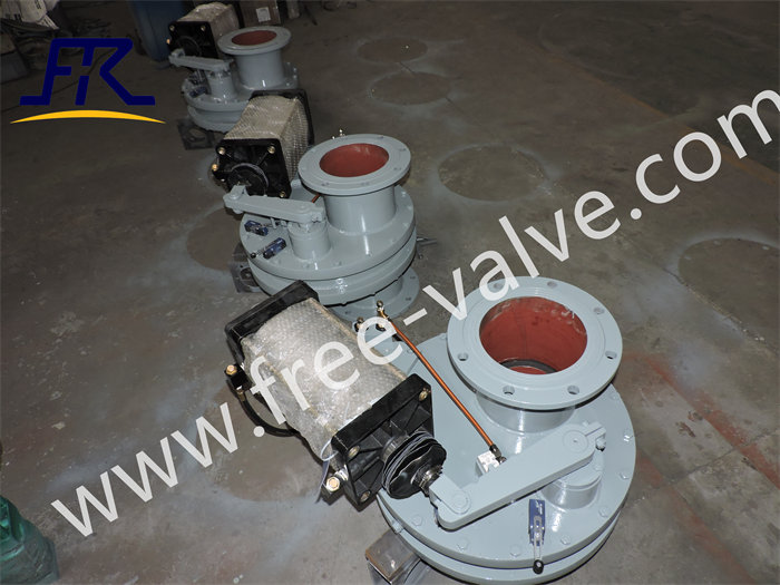 FRXZ644Y tungsten carbide sealing  pneumatic swing double disc gate valve