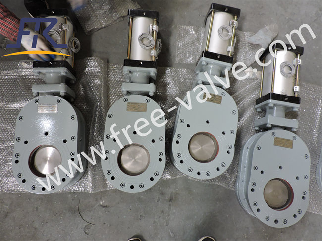 tungsten carbide sealing Pneumatic double disc balance gate valve