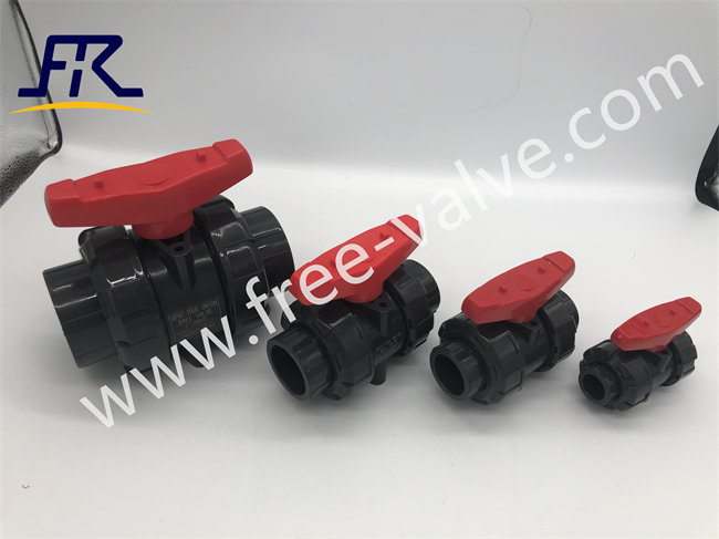 UPVC manual operating true union plastic ball valves