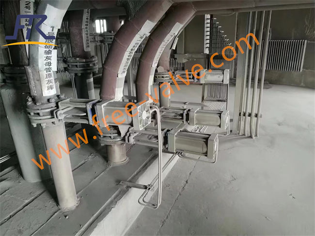 Pneumatic ceramic lined knife gate valves were installed at pneumatic conveying system for coal power plant