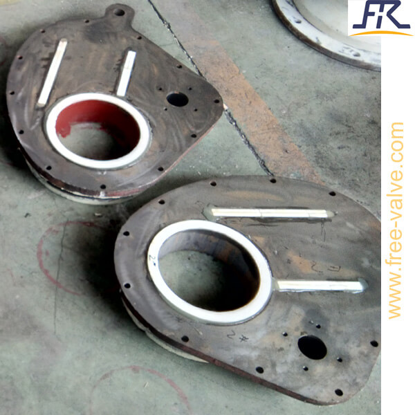 Valve Seat of pneumtic ceramic lined  rotary disc gate valve machining process.