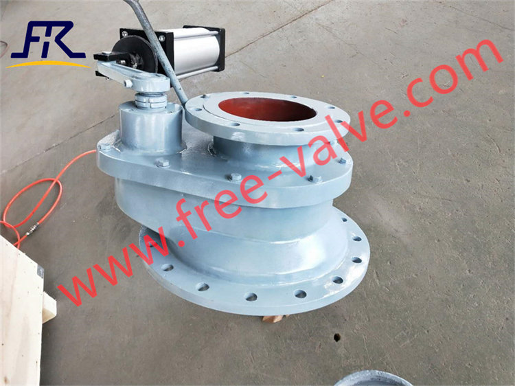 Pneumatic Single Disc Ceramic Rotating gate Valve FRZ643TC